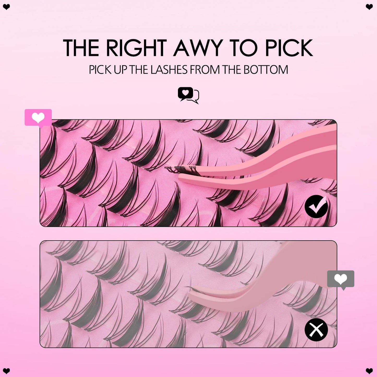 Lash Clusters Manga Lash Clusters Kit Clear Fairy Eyelash Clusters Wet-Look Spiky Anime Lashes Individual Lashes