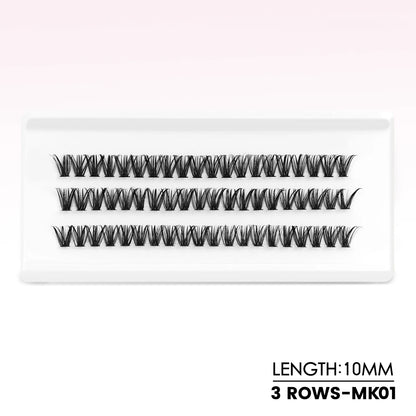 Eyelash Clusters Kit Thick Individual Lashes Lash Bond and Seal and Remover Faux Mink Lashes Eyelash Extension DIY