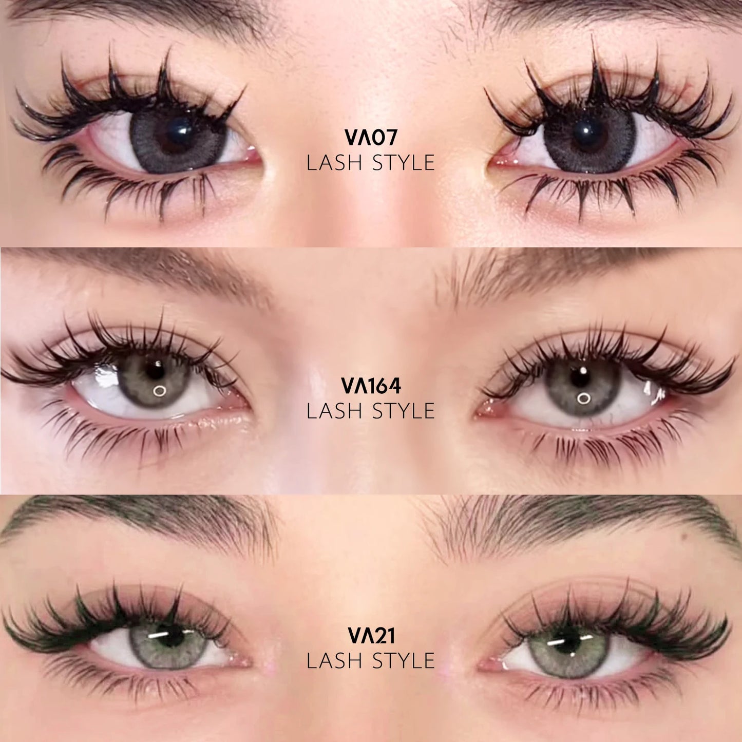 Manga Lash Clusters Kit Cat Lashes with Lash Bond & Seal Cluster Eyelash Extensions Mixed Tray Eyelash Clusters Kit